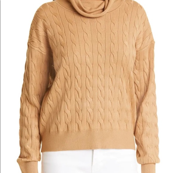 Veronica Beard Lova Cable Knit Turtleneck Sweater - Picture 12 of 14